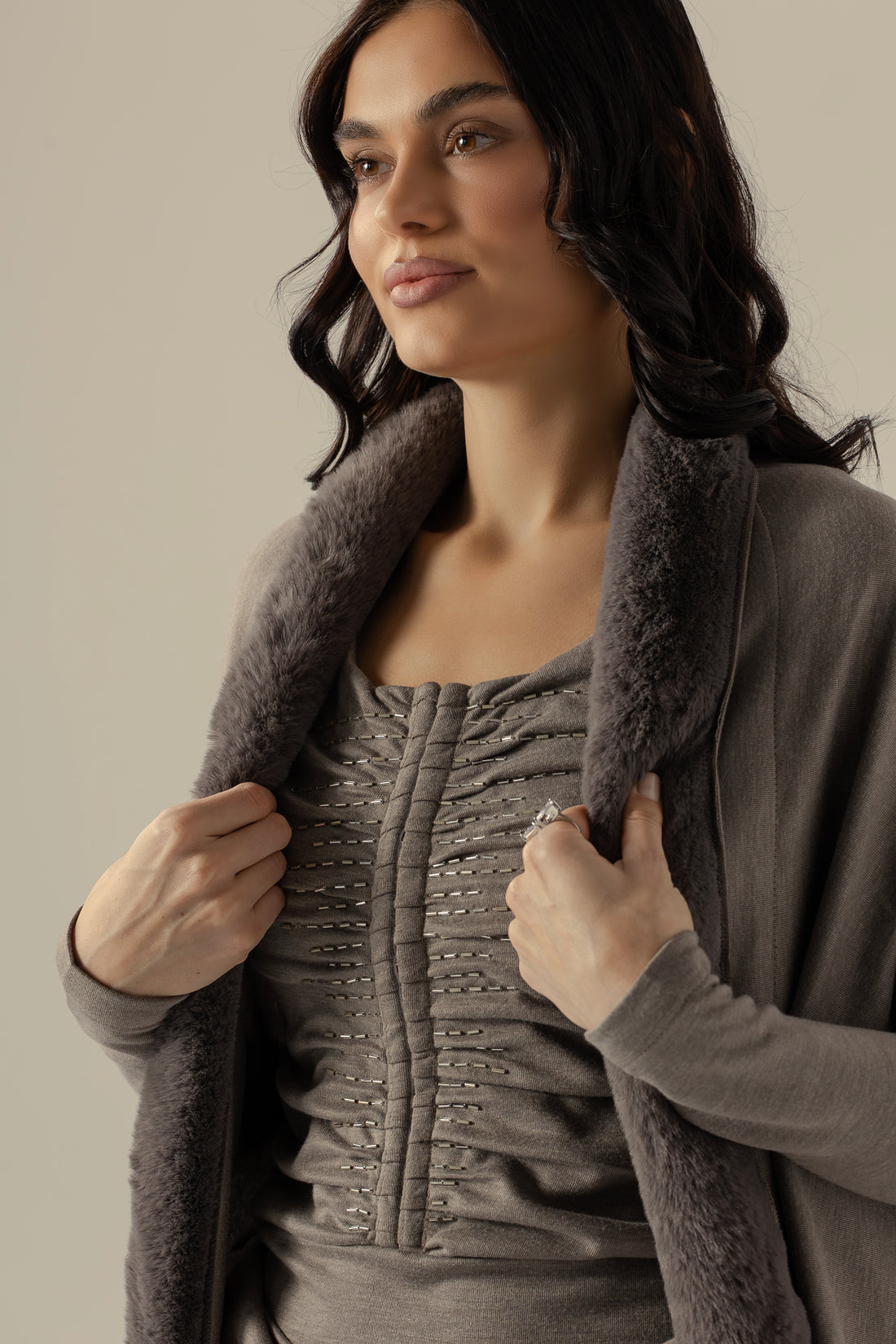 Grey fur